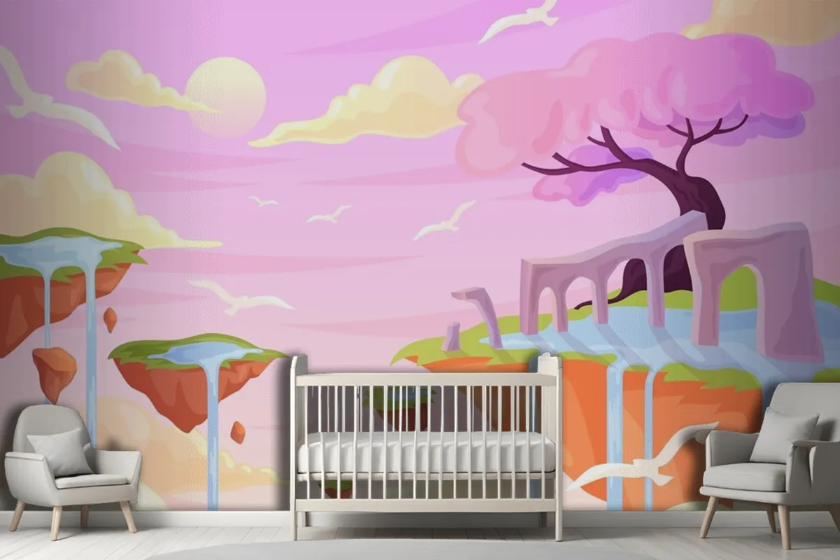 Fototapete Handgezeichnetes Märchenmädchen