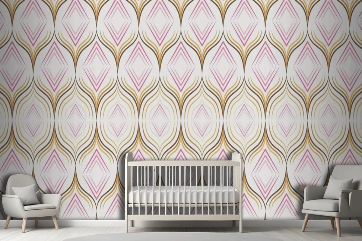 Fototapete Luxuriöser Seidenstoff Mit Nahtlosem Muster