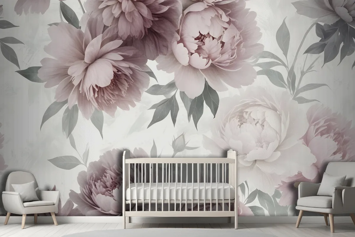 Fototapete Zarte PfingstrosenBlumen