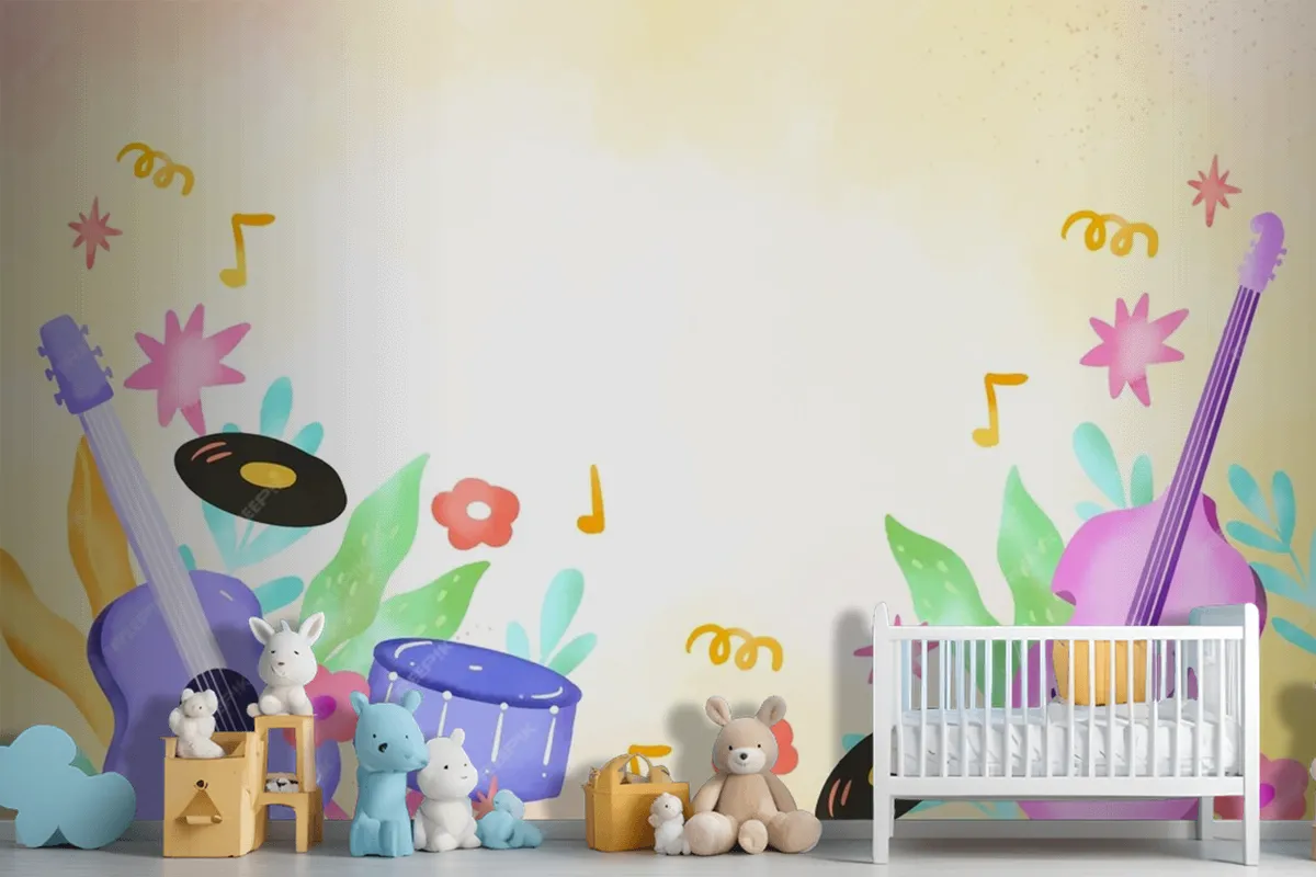 Hintergrund Für Die Feier Des Weltmusiktags Fototapete