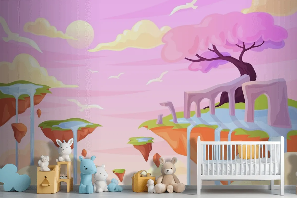 Fototapete Handgezeichnetes Märchenmädchen