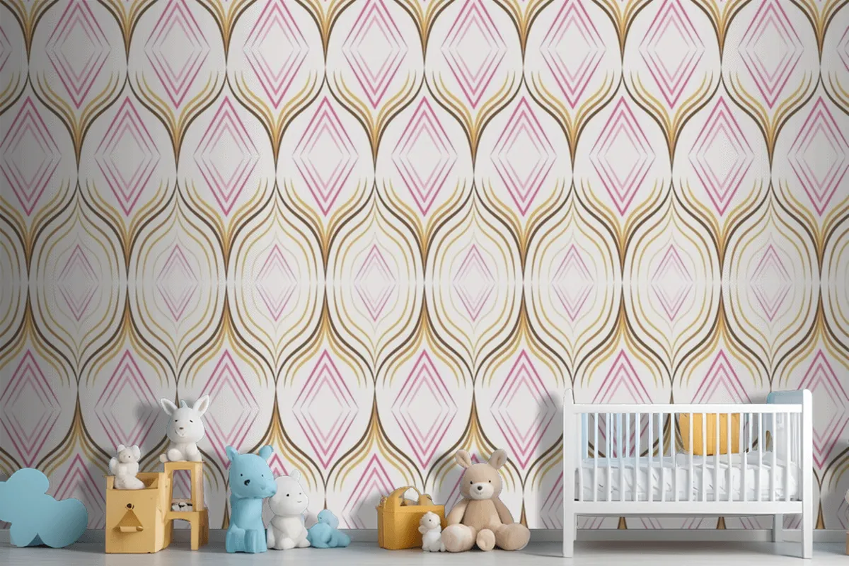 Fototapete Luxuriöser Seidenstoff Mit Nahtlosem Muster