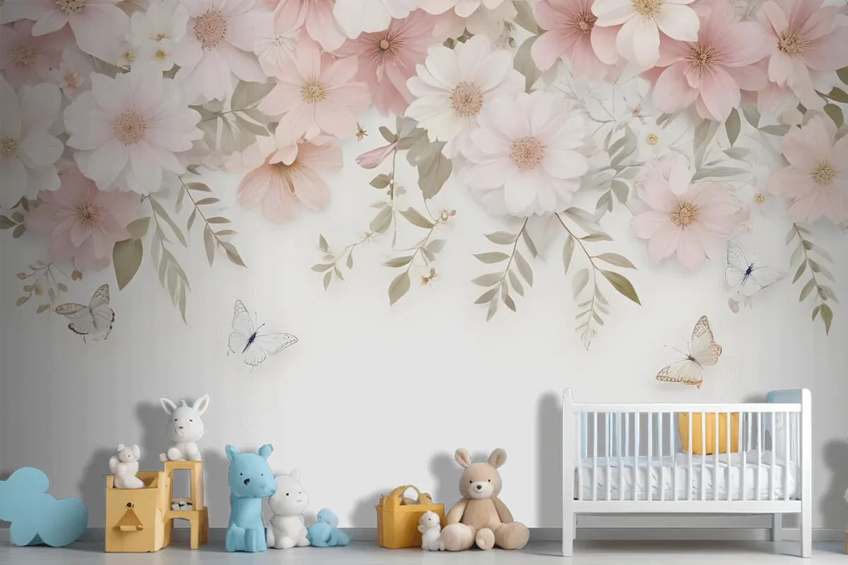 Fototapete Blumenkunst Mit Rosa Hortensien