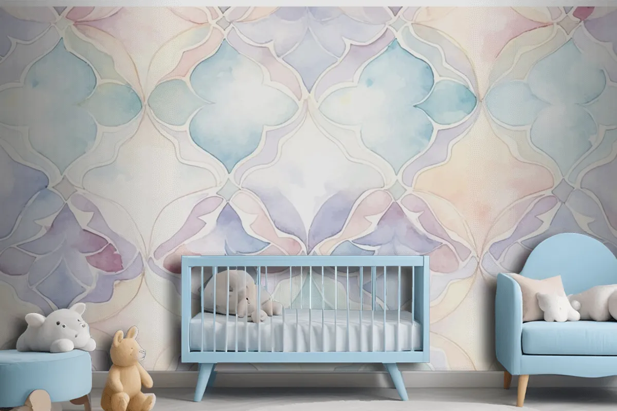 Fototapete Abstraktes Aquarellmuster