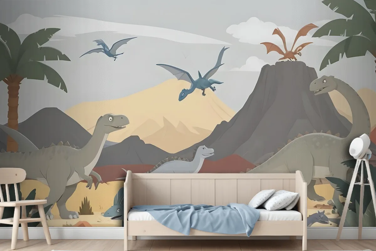 Fototapete Weiche Dinosaurier Für Kinder