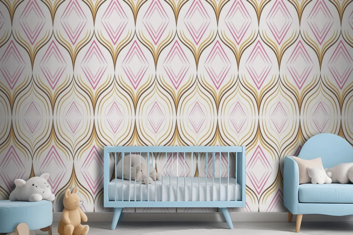 Fototapete Luxuriöser Seidenstoff Mit Nahtlosem Muster