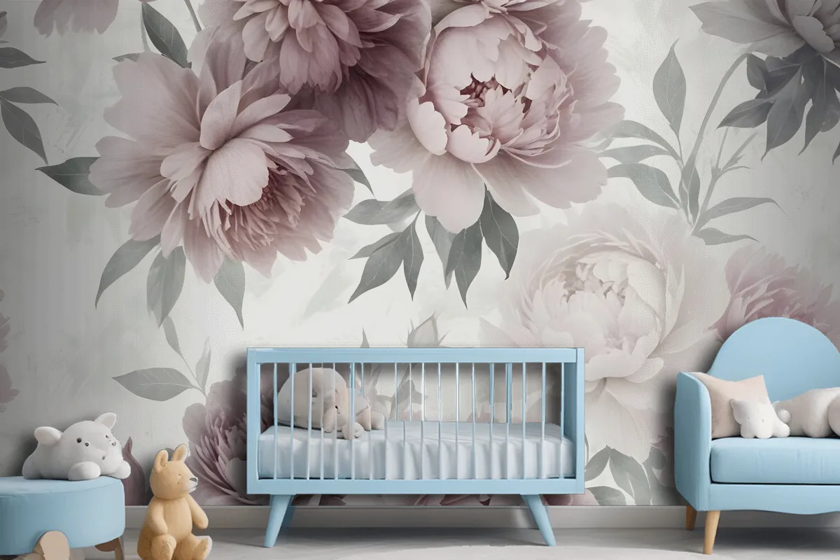 Fototapete Zarte PfingstrosenBlumen