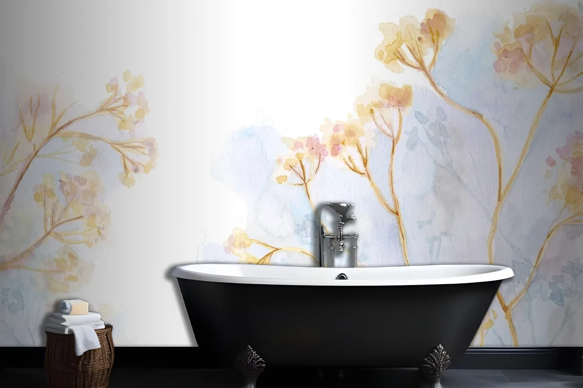 Fototapete Handgemalte Aquarelle Fürs Badezimmer