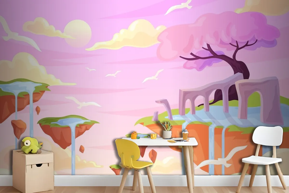 Fototapete Handgezeichnetes Märchenmädchen