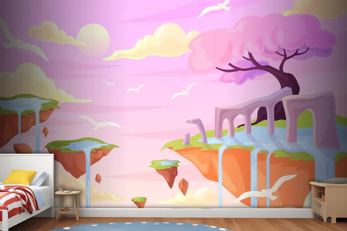 Fototapete Handgezeichnetes Märchenmädchen