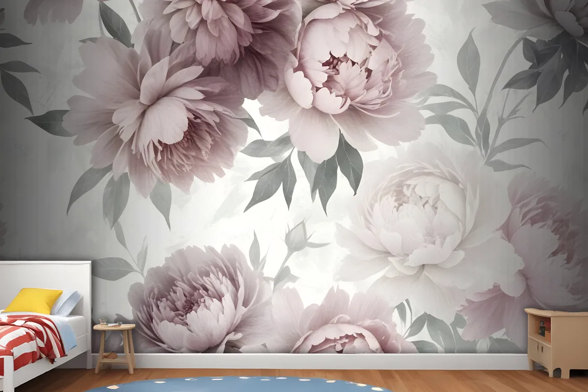 Fototapete Zarte PfingstrosenBlumen